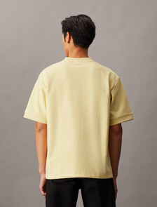 Combed Lightweight Interlock Cotton Crewneck T-Shirt, Reed Yellow, hi-res