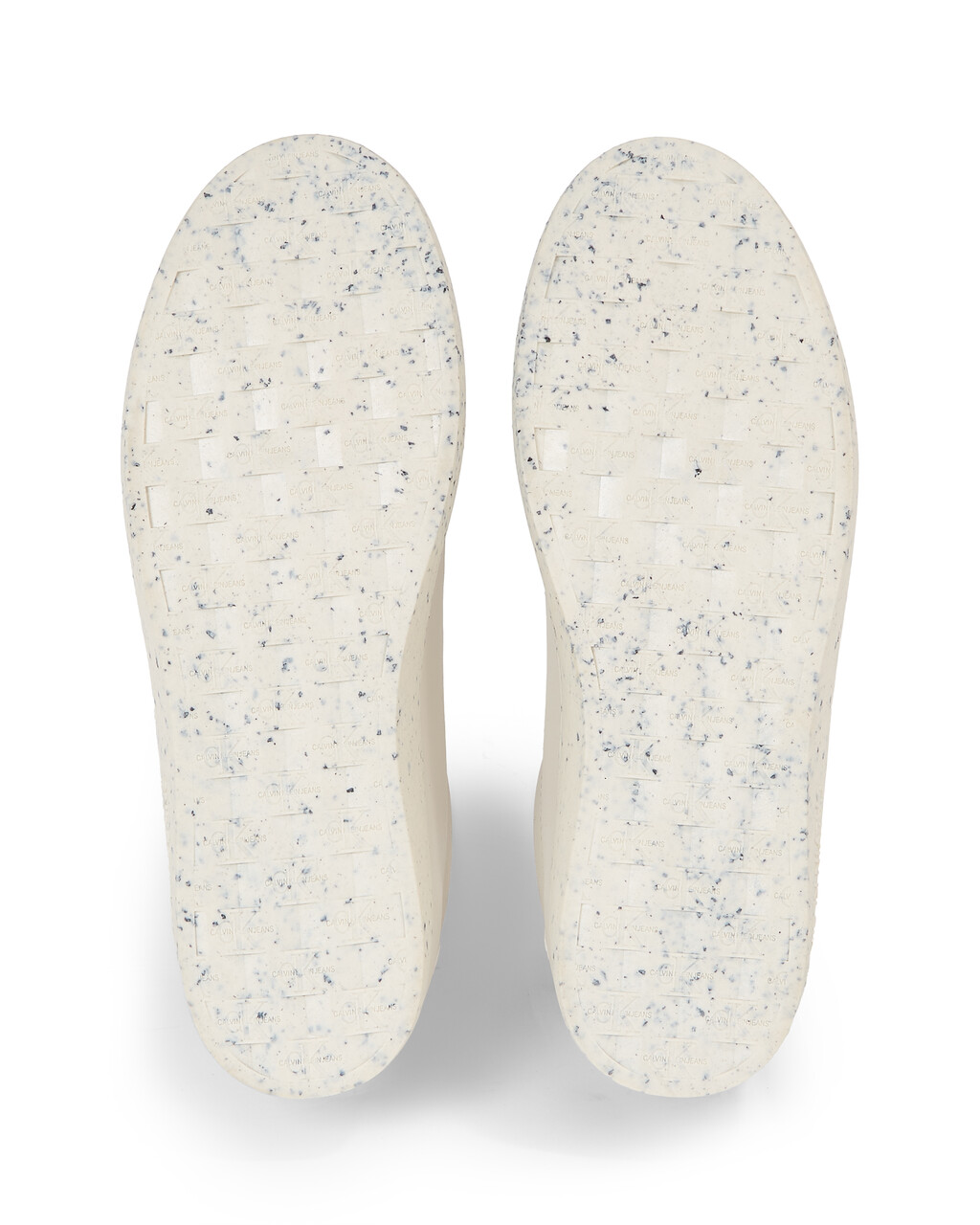 Faux Leather Trainers, Eggshell/Travertine, hi-res