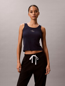 Tank Top - Cotton Stretch Lounge, Shoreline, hi-res