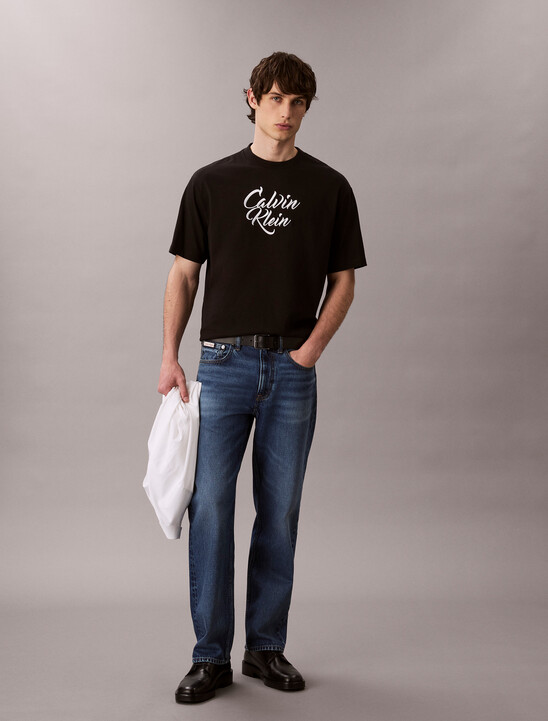 Script Logo Graphic Relaxed T-Shirt