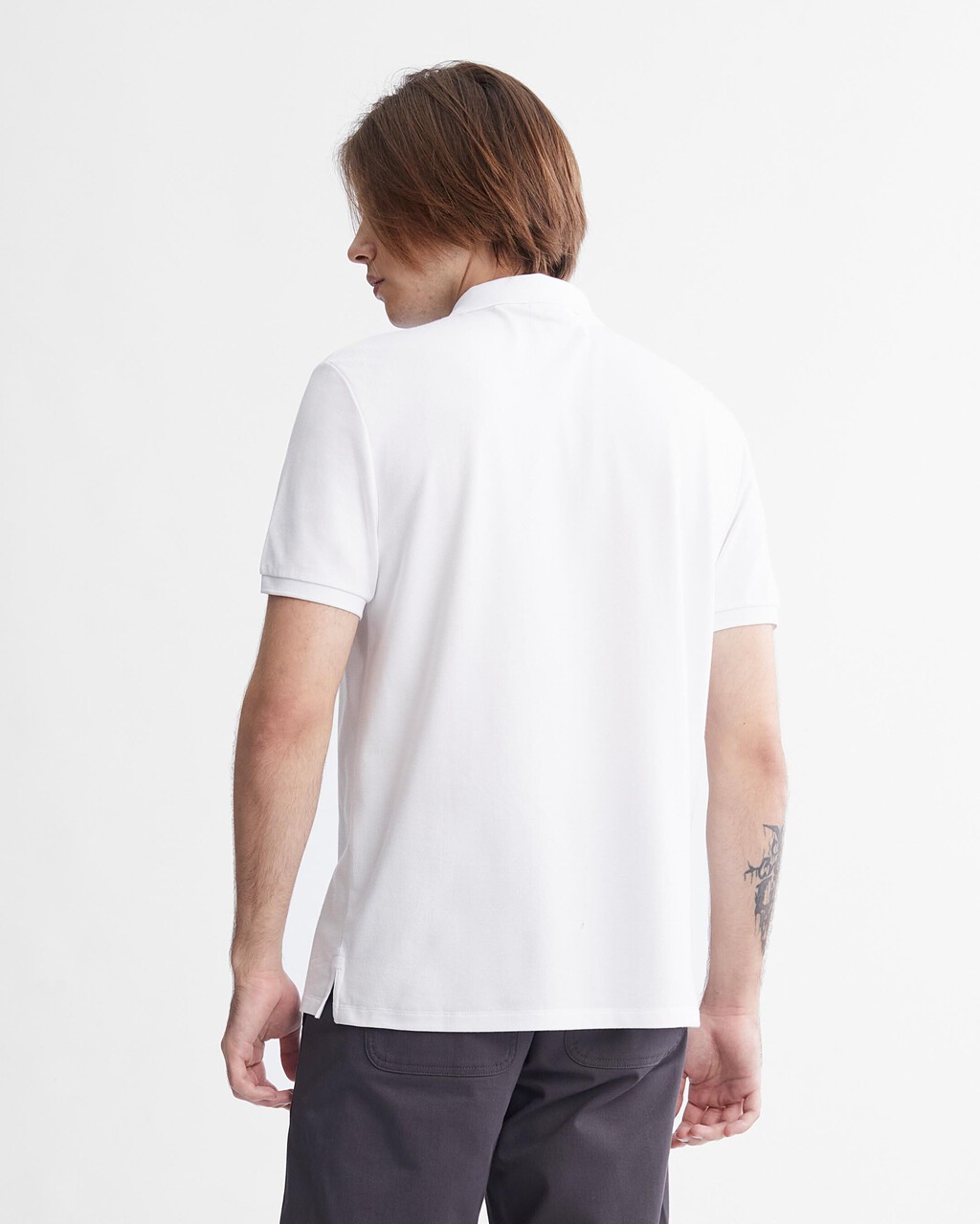 Tech Zip Polo Shirt, Brilliant White, hi-res