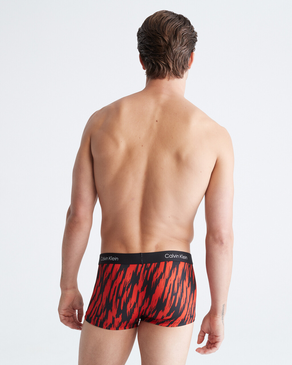 CALVIN KLEIN 1996 微細纖維低腰內褲, TIGER STRIPE PRINT_HAZARD, hi-res