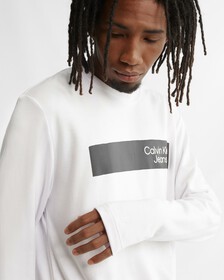 REIMAGINE 拼色長袖 T 裇, Bright White, hi-res