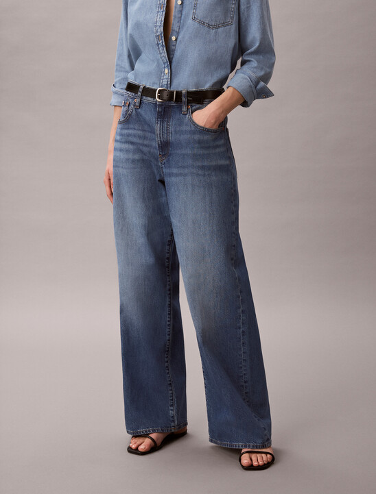 Wide Leg Linen Jeans