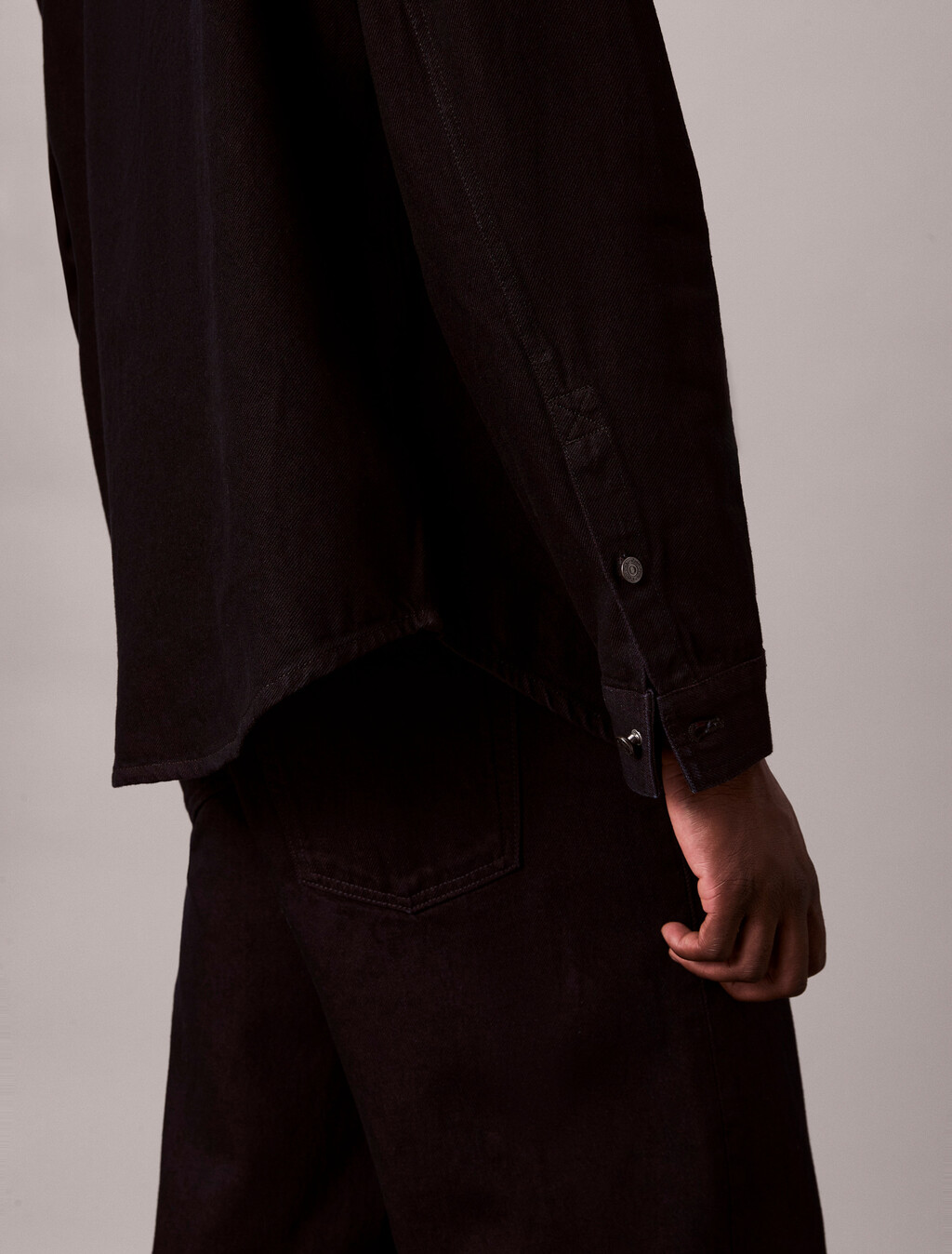 90's Denim Shirt Jacket, MERLOT, hi-res