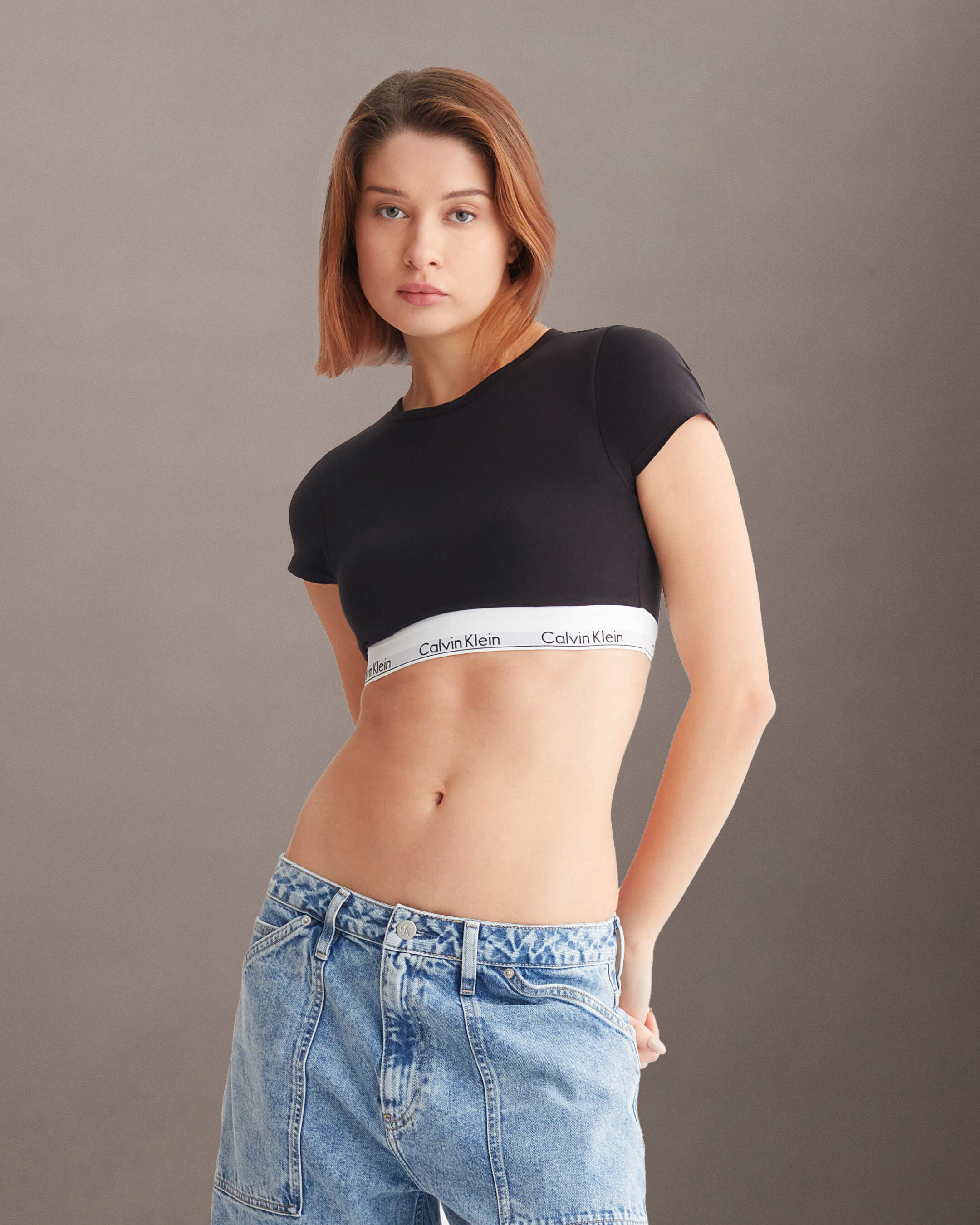 Modern Cotton T Shirt Bralette black Calvin Klein Hong Kong