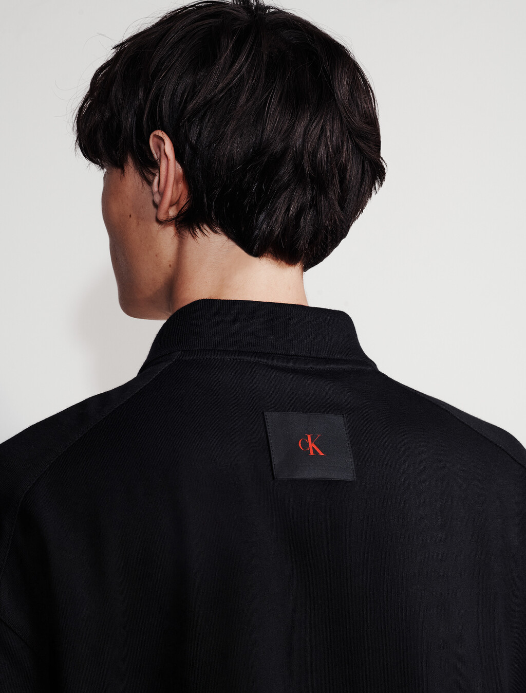1/4 Zip Polo, Black, hi-res