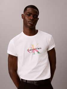 Monogram T-shirt - Pride, Brilliant White, hi-res