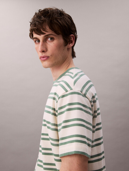 Stripe Jersey Relaxed Tee