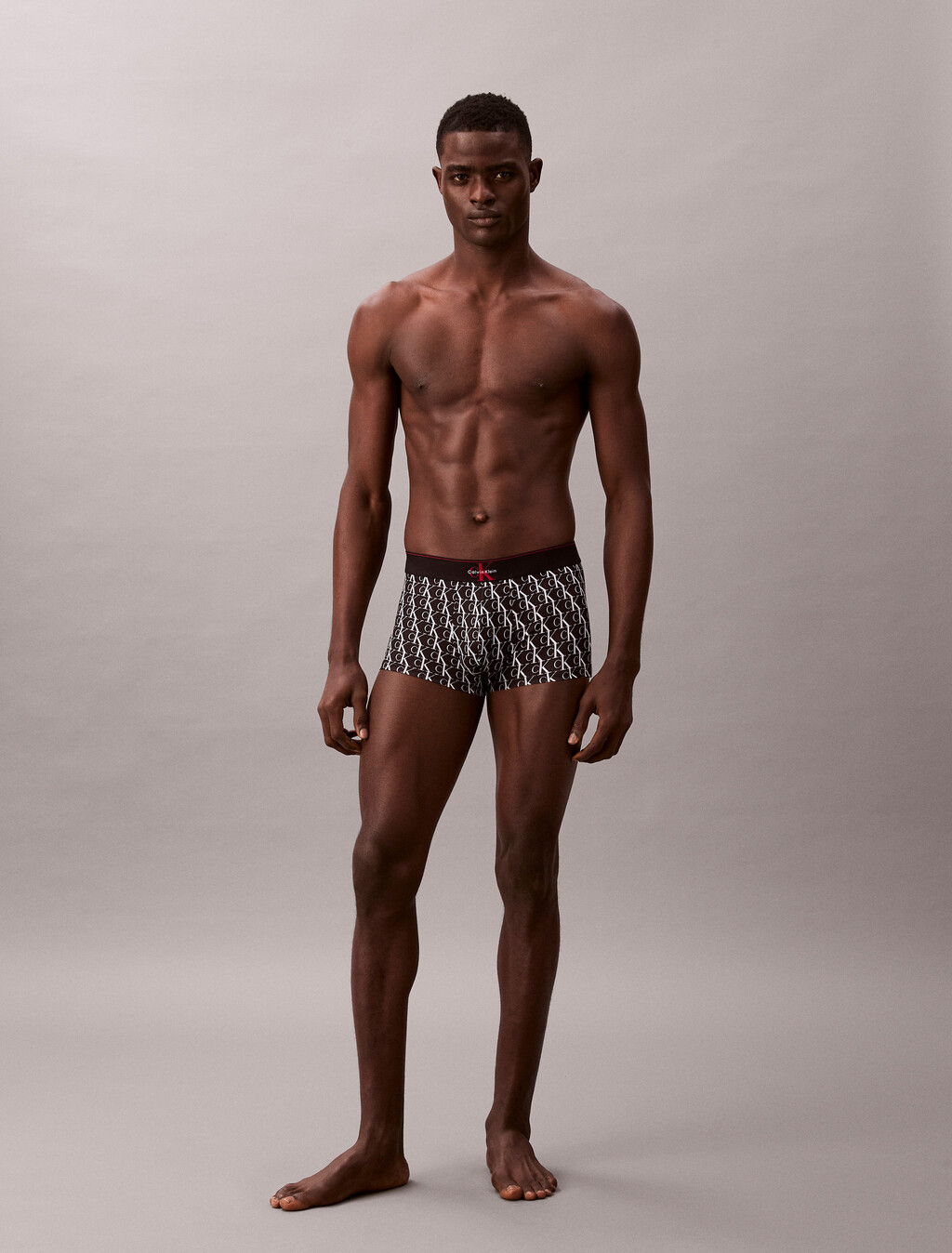 Monogram 圖案低腰平口內褲, STEPPING LOGO BLACK, hi-res