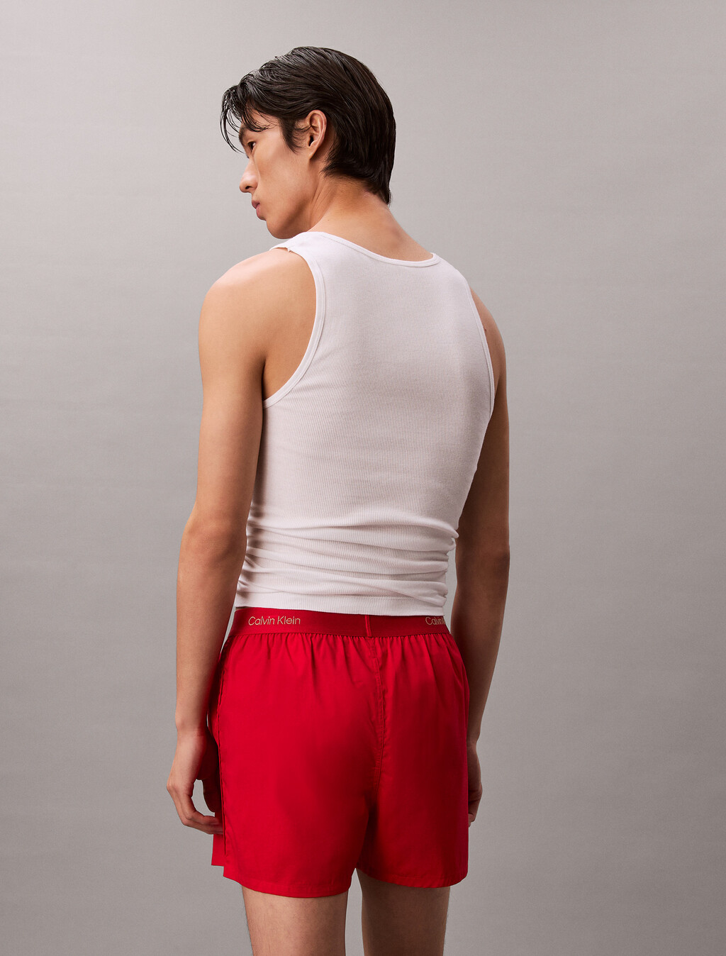Lunar New Year Woven Cotton Slim Boxer, Rouge, hi-res
