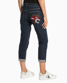 CKJ CNY CAPSULE 中腰男友牛仔褲, Psa Dark Blue, hi-res