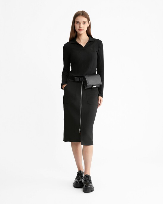 Monologo Rib Knit Slim Polo