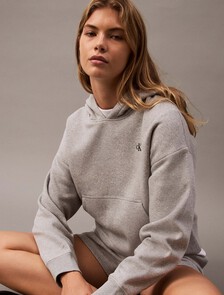 復刻版標誌抓絨連帽衫, Heroic Gray Heather, hi-res