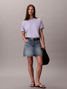 Cooling Cotton Jersey Relaxed Tee, Cosmic Sky, hi-res