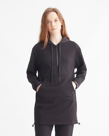 CK EFFECT 連帽衛衣連身裙, BLACK BEAUTY, hi-res