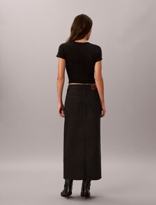 Denim Maxi Skirt, CK CLASSIC BLACK, hi-res