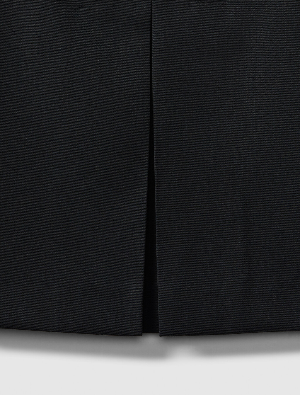 Wool Blend Tailored Skirt, Black, hi-res