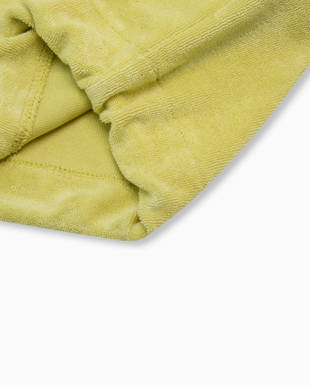 Summer Textures 毛巾布鈕扣襯衫, Yellow Sand, hi-res