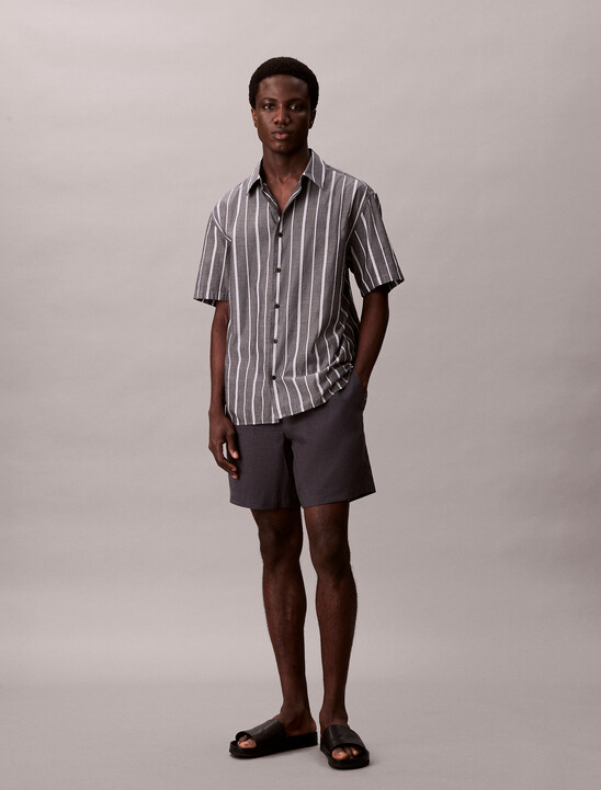 Linen Blend Pull-on Shorts