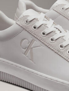 皮革運動鞋, Bright White/Creamy White, hi-res