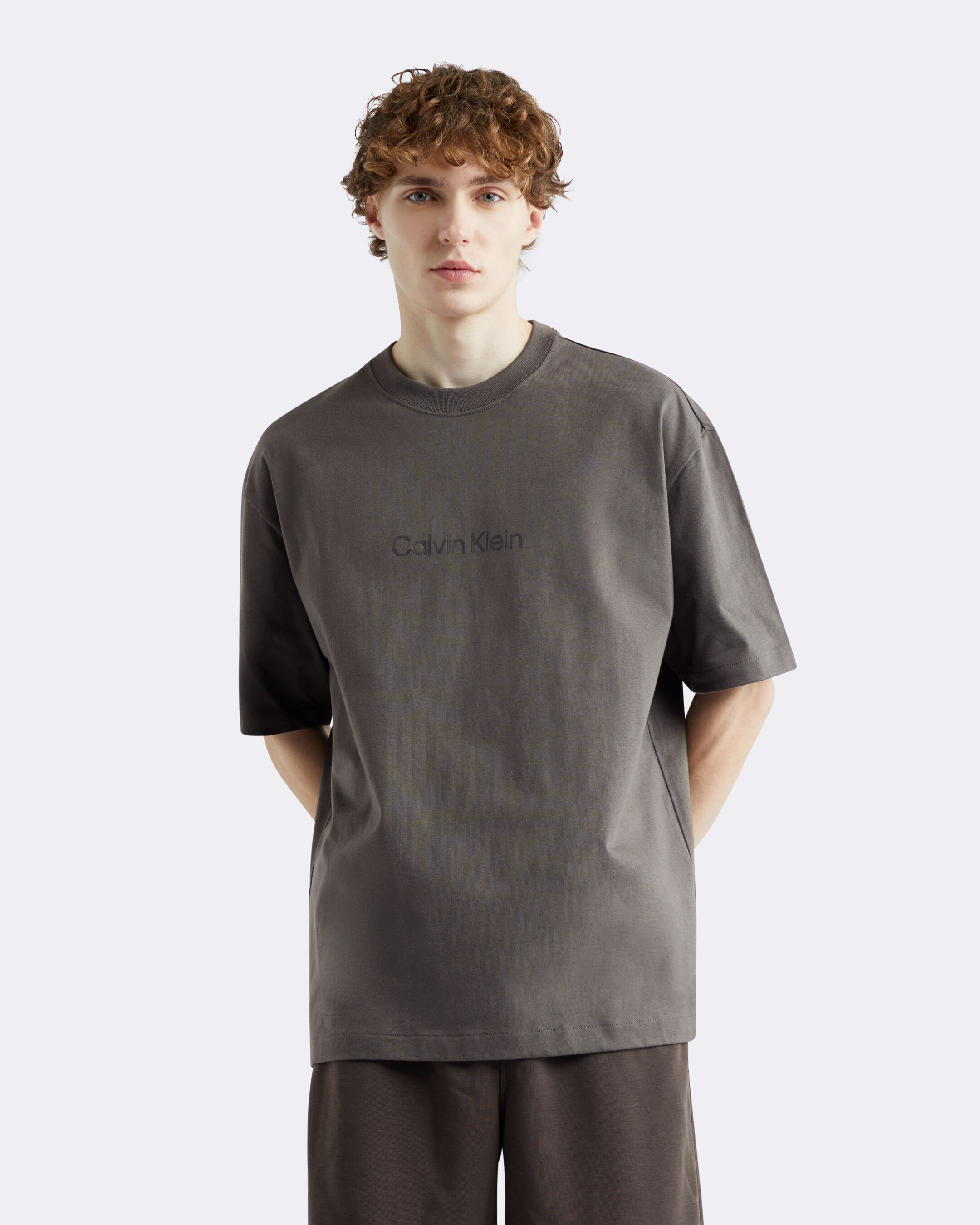 Calvin klein sleepwear logo crew t top shirt