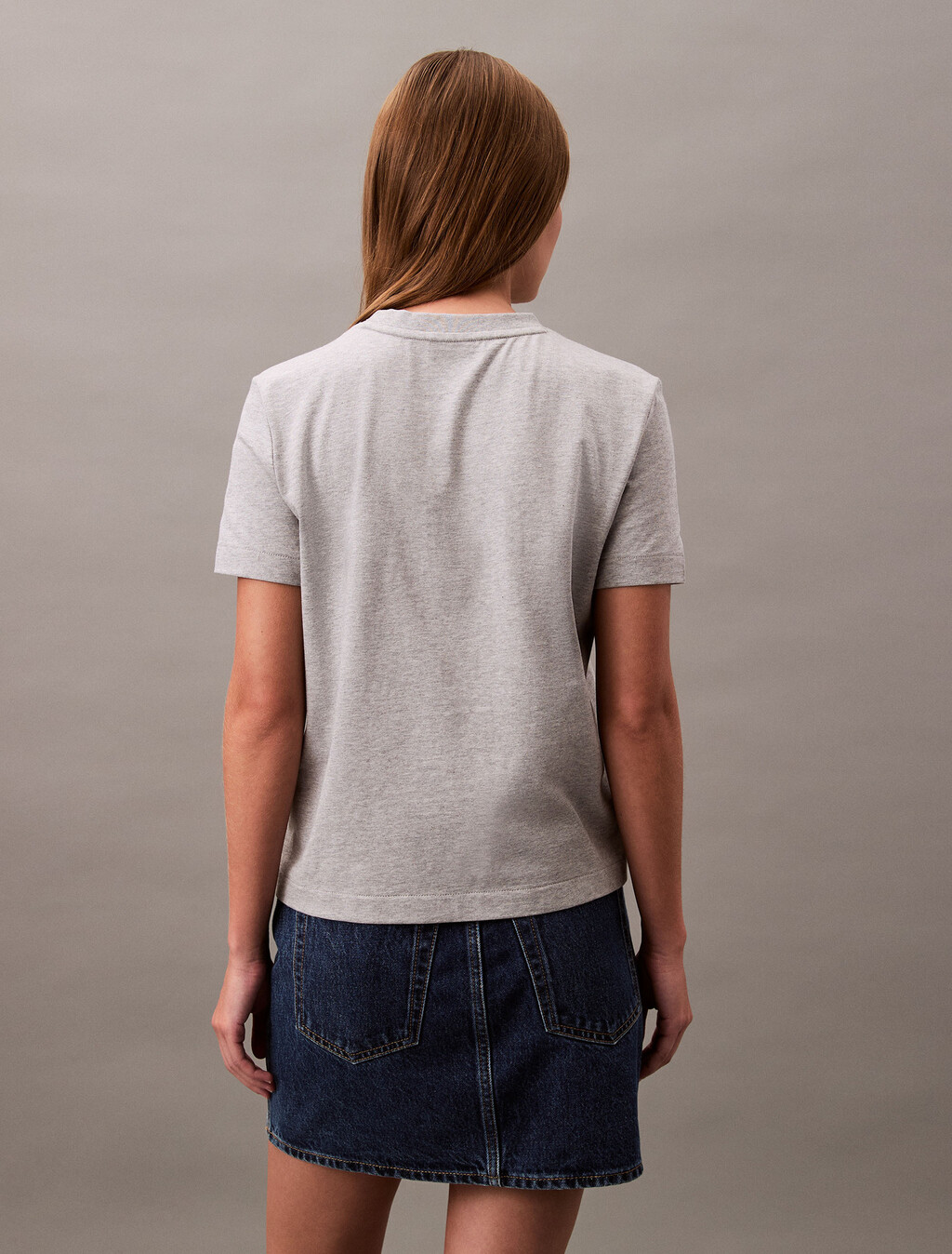CLASSIC SLIM T 恤, HEROIC GREY HEATHER CM1BK 08, hi-res