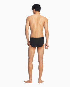 CK BLACK COTTON 低腰三角褲, Black, hi-res