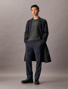 Lightweight Alpaca Blend Crewneck Sweater, Medium Grey Htr, hi-res