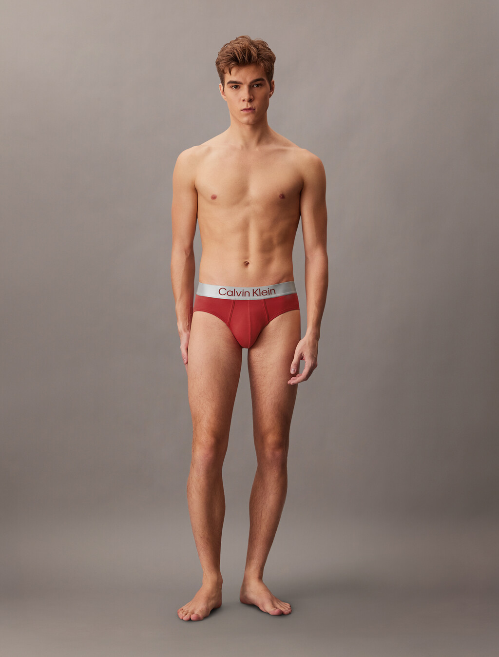 Brushed Micro Jersey Hipster Brief, Red Stamp, hi-res