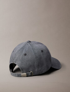 Seasonal Logo Denim Baseball Cap, DARK GREY, hi-res