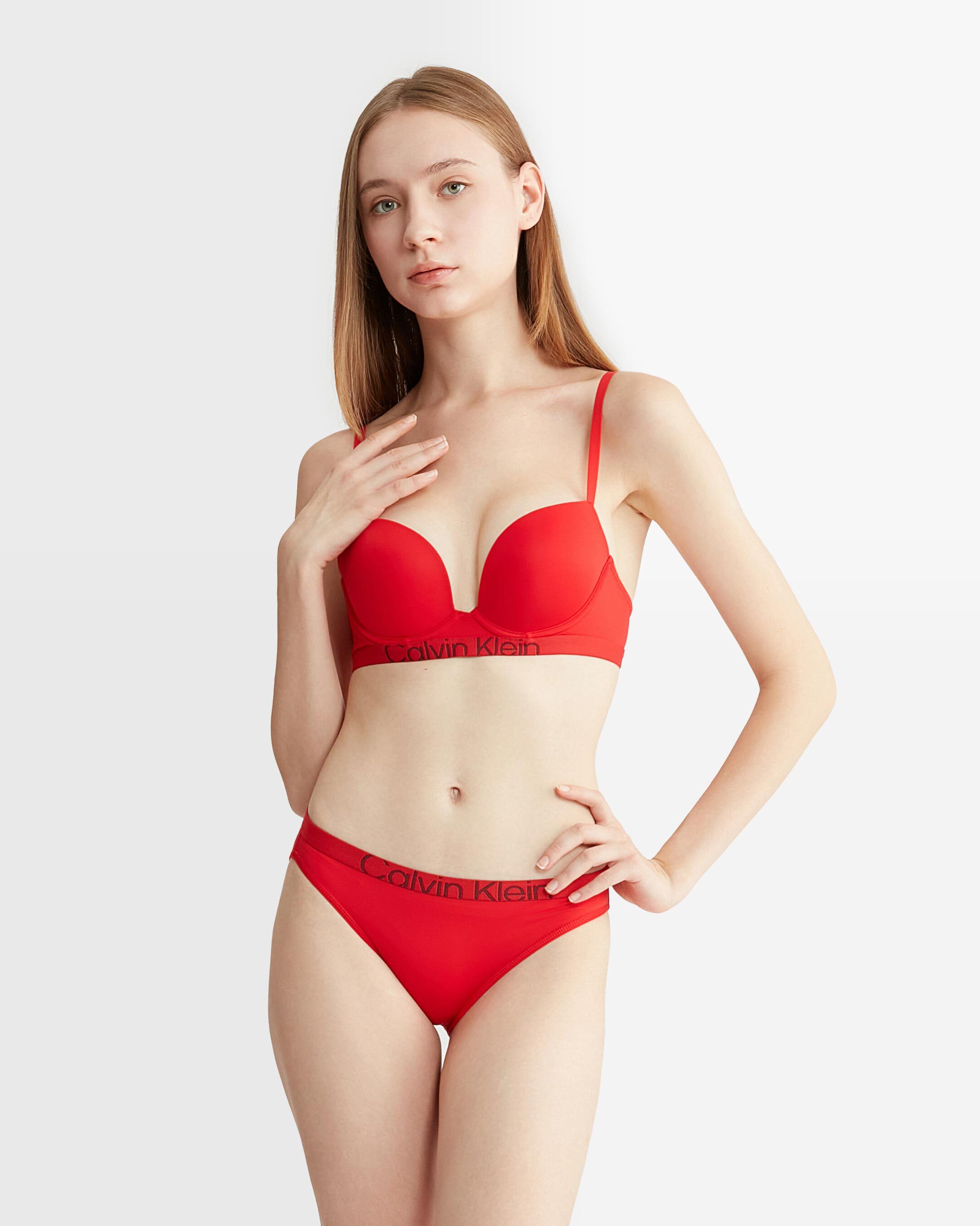 Future Shift Push Up Plunge Bra red Calvin Klein Hong Kong