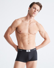 CALVIN KLEIN 1996 微細纖維低腰內褲, Black, hi-res