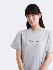 Calvin Klein Hero Modern 方形剪裁 T 恤, HEROIC GREY HEATHER CM1BK 08, hi-res