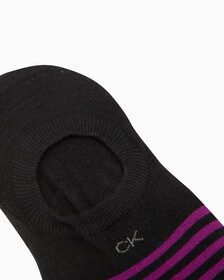 女士MONOGRAM LOGO 隱形襪, BLACK, hi-res