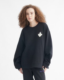 YEAR OF THE RABBIT RELAXED FIT SWEATSHIRT, CK BLACK, hi-res