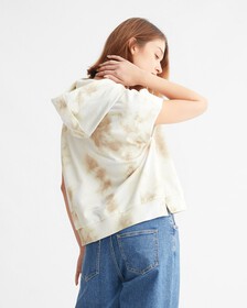 ICONIC UTILITY 紮染無袖連帽衛衣, Tie Dye Aop, hi-res