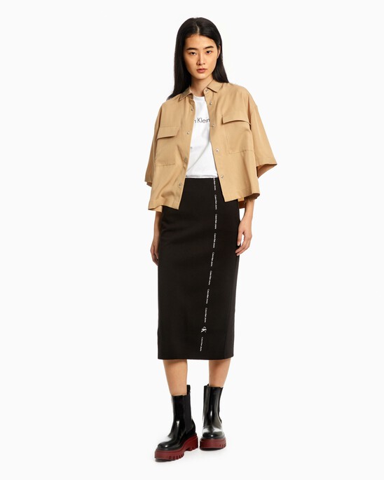 RECONSIDERED UTILITY CROPPED SHIRT