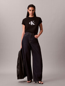 Shine Monologo Graphic Classic T-Shirt, Black, hi-res