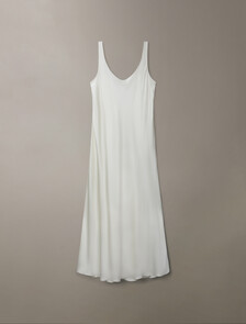 Hero Viscose Satin Slip Dress, Vanilla Ice, hi-res