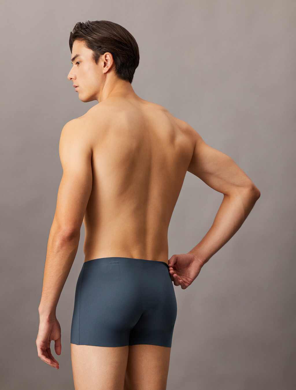 CK Black Bonded Low Rise Trunk, Ink, hi-res