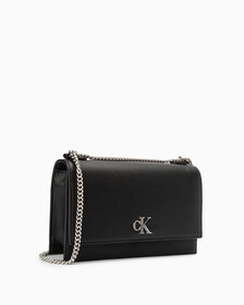 FLAP CROSSBODY BAG WITH CHAIN, BLACK, hi-res