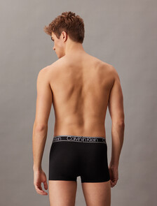 超細纖維彈性低腰平口內褲 3 件套組, BLACK/BLACK/BLACK, hi-res