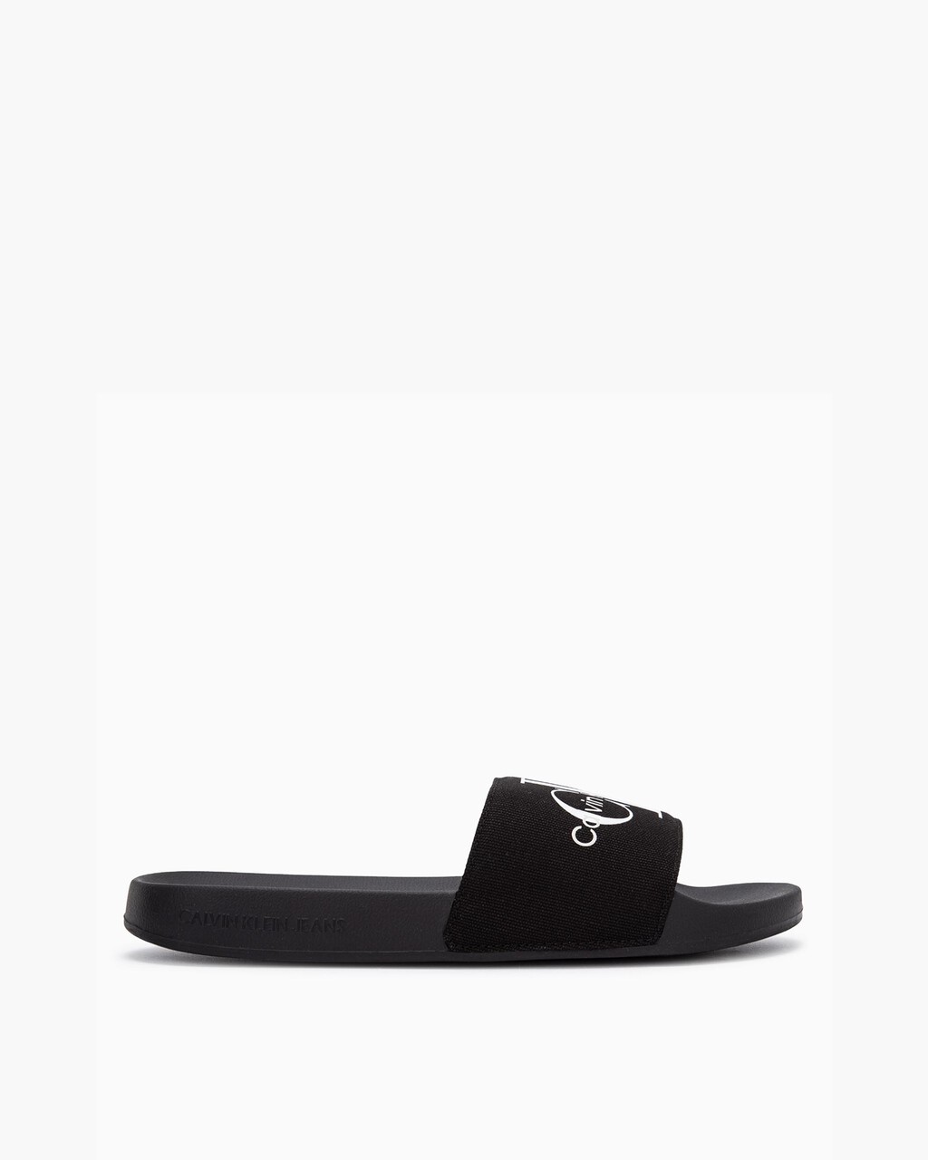 Monogram Cotton 拖鞋, Black, hi-res