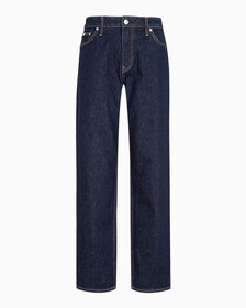 HIGH-RISE RELAXED JEANS, Rinse Blue Pocket Label, hi-res