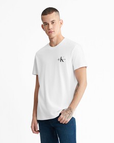 Monologo Organic Cotton Tee, Bright White, hi-res