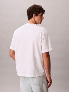 Relaxed Logo Appliqu&eacute; T-shirt, Bright White, hi-res
