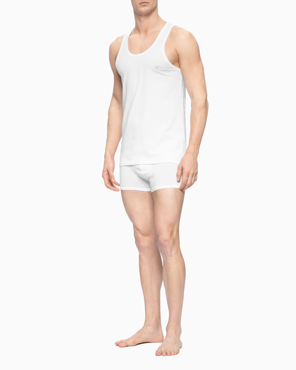 CK ONE 棉質背心, White/White (Legacy 100), hi-res