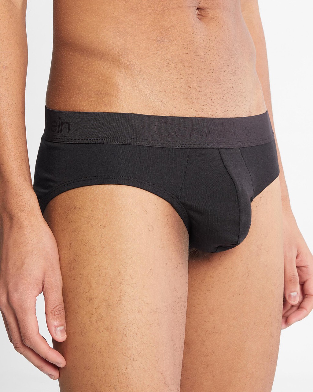 Ck Black Cotton Hipster Briefs, Black, hi-res