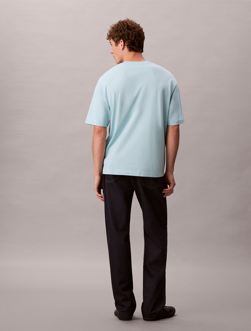 Calvin Logo Crew Neck Tee, Stratosphere, hi-res